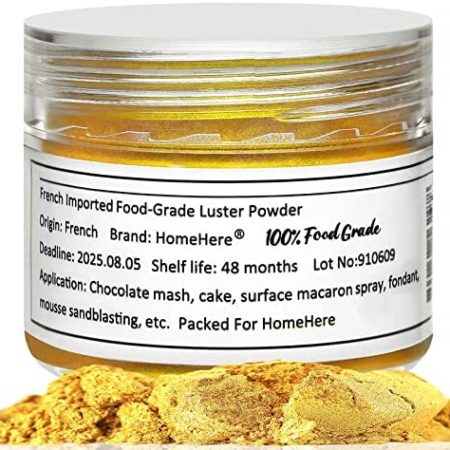 GARYOB Gold Luster Dust Edible Cake Gold Dust (7g) (Gold)
